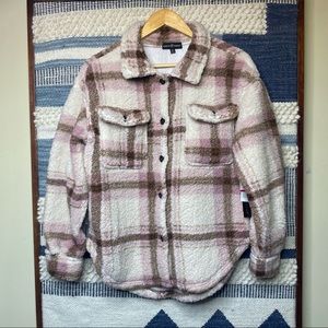 Almost Famous Sherpa Shacket